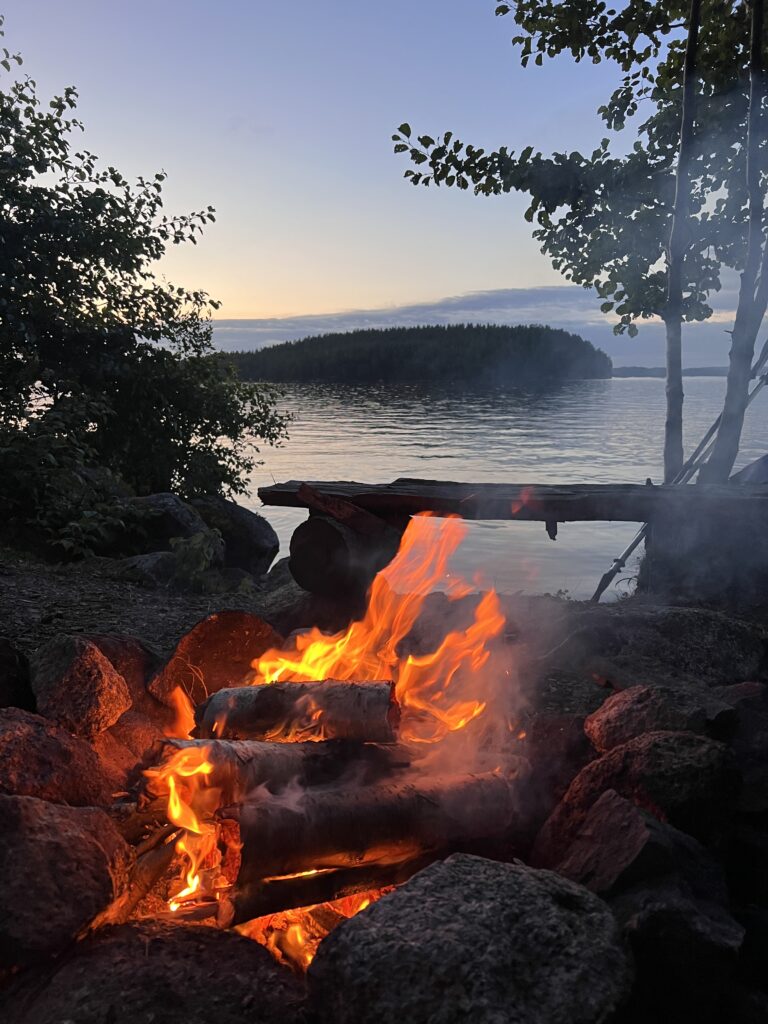 Lagerfeuer in Schweden